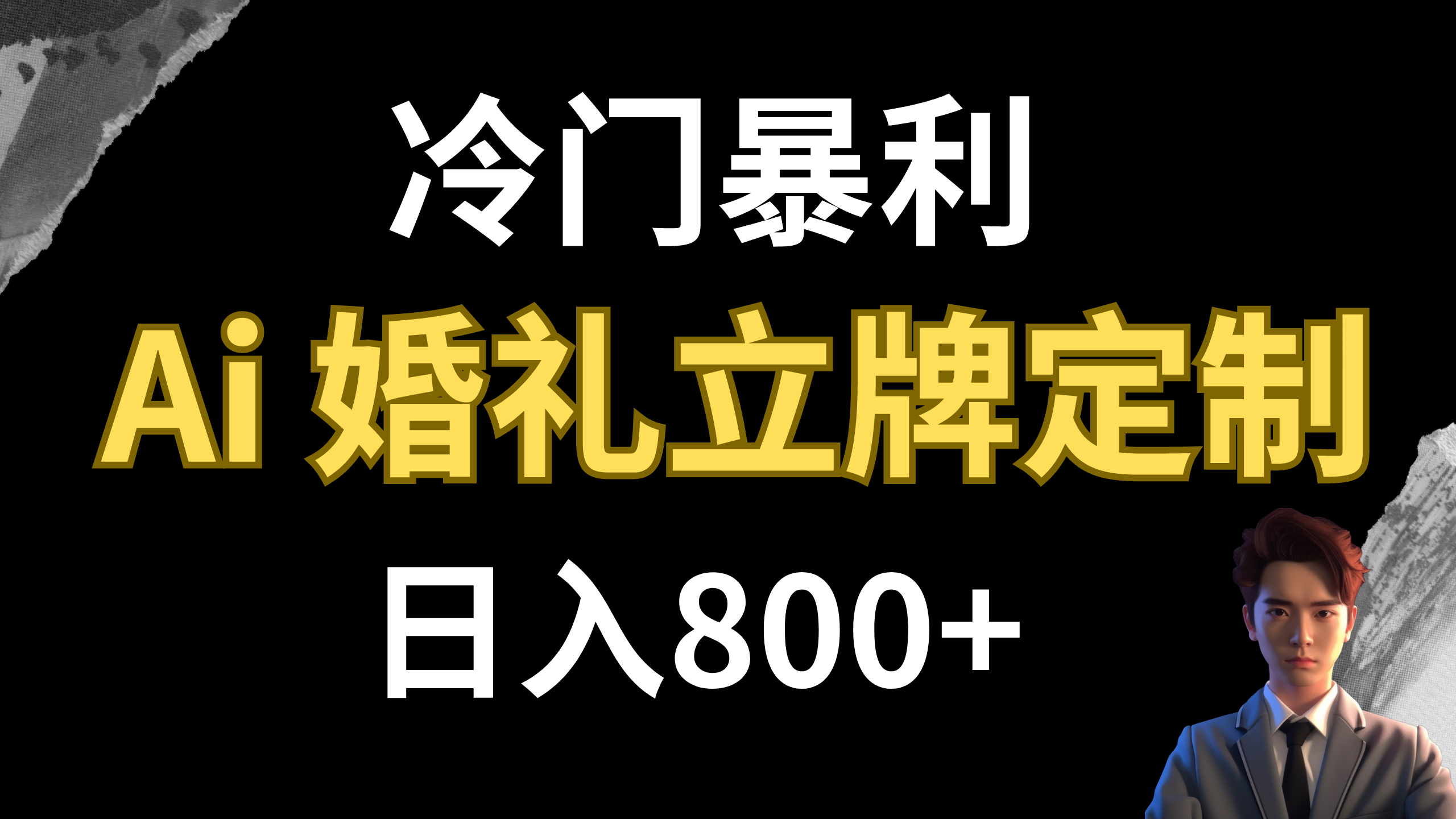 （7770期）冷门暴利项目 AI婚礼立牌定制 日入800+网赚库-项目库-轻创网-中创网-福缘网-冒泡网-资源之家-魔方项目库网赚库