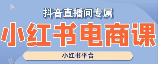 小红书电商高级运营课程，实操教学+案例分析网赚库-项目库-轻创网-中创网-福缘网-冒泡网-资源之家-魔方项目库网赚库