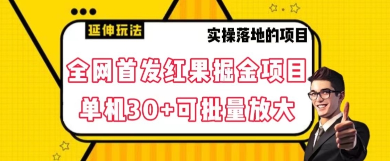 全网首发红果免费短剧掘金项目，单机30+可批量放大【揭秘】网赚库-项目库-轻创网-中创网-福缘网-冒泡网-资源之家-魔方项目库网赚库