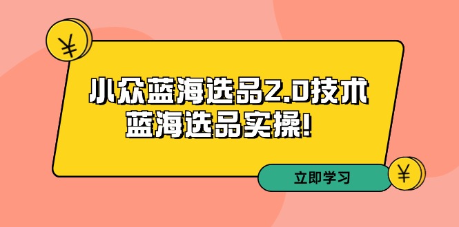 拼多多培训第33期：小众蓝海选品2.0技术-蓝海选品实操网赚库-项目库-轻创网-中创网-福缘网-冒泡网-资源之家-魔方项目库网赚库