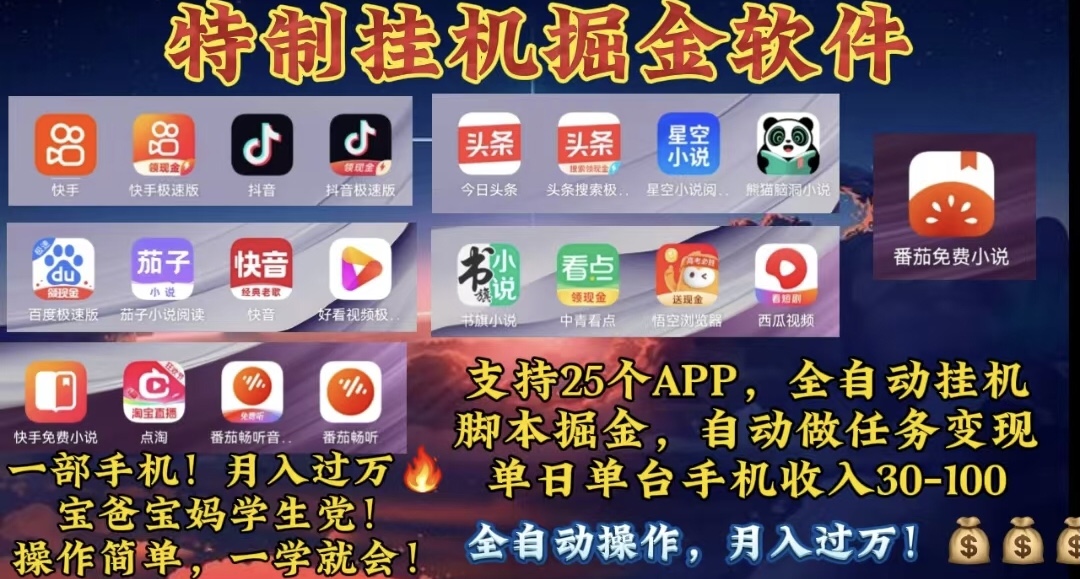 （10703期）月入过万 24小时全自动无脑挂机，操作简单！网赚库-项目库-轻创网-中创网-福缘网-冒泡网-资源之家-魔方项目库网赚库