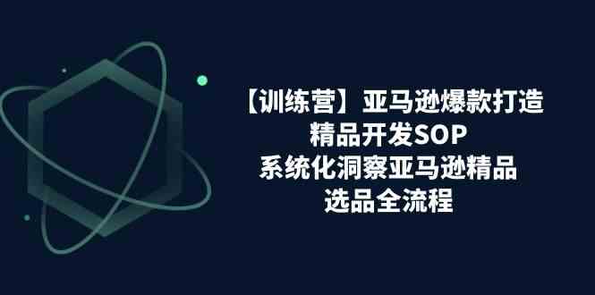 亚马逊爆款打造之精品开发SOP【训练营】，系统化洞察亚马逊精品选品全流程网赚库-项目库-轻创网-中创网-福缘网-冒泡网-资源之家-魔方项目库网赚库