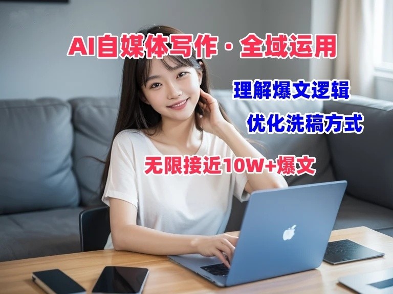 AI自媒体写作 → 价值变现，剖析爆文逻辑，无限接近10W+爆文体验课网赚库-项目库-轻创网-中创网-福缘网-冒泡网-资源之家-魔方项目库网赚库