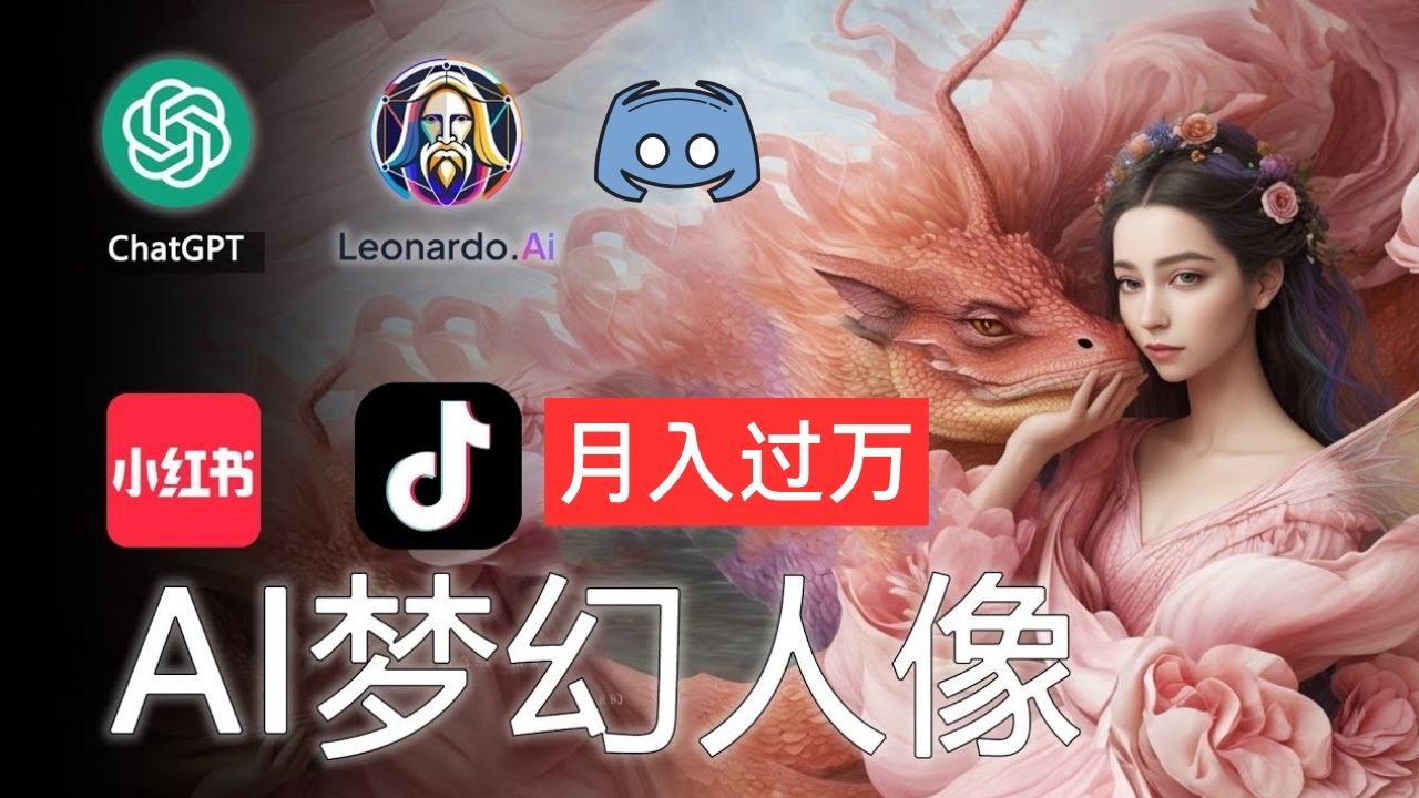 （11575期）AI摄影梦幻人像：零基础也能月入过万的秘密网赚库-项目库-轻创网-中创网-福缘网-冒泡网-资源之家-魔方项目库网赚库