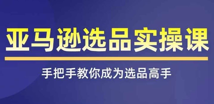 亚马逊选品实操课程，快速掌握亚马逊选品的技巧，覆盖亚马逊选品所有渠道网赚库-项目库-轻创网-中创网-福缘网-冒泡网-资源之家-魔方项目库网赚库
