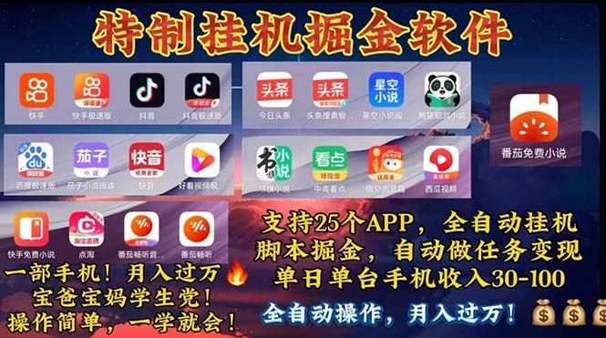 （11844期）挂机副业 月入过万，特别适合宝爸宝妈学生党，工作室特别推荐网赚库-项目库-轻创网-中创网-福缘网-冒泡网-资源之家-魔方项目库网赚库