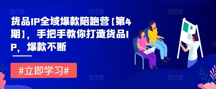 货品IP全域爆款陪跑营【第4期】，手把手教你打造货品IP，爆款不断网赚库-项目库-轻创网-中创网-福缘网-冒泡网-资源之家-魔方项目库网赚库