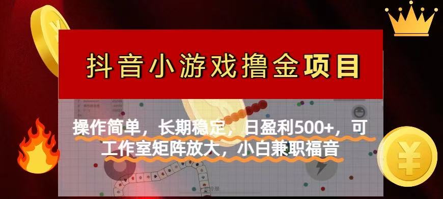 【抖音小游戏发行人计划项目】操作简单，长期稳定，日盈利500+，可工作…网赚库-项目库-轻创网-中创网-福缘网-冒泡网-资源之家-魔方项目库网赚库