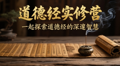 道德经实修营，一起探索道德经的深邃智慧网赚库-项目库-轻创网-中创网-福缘网-冒泡网-资源之家-魔方项目库网赚库