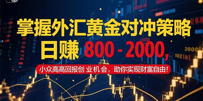 掌握外汇黄金对冲策略，日赚 800 – 2000，小众高回报创业机会，助你实…网赚库-项目库-轻创网-中创网-福缘网-冒泡网-资源之家-魔方项目库网赚库