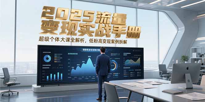 2025流量变现实战手册，超级个体大课全解析，低粉高变现案例拆解网赚库-项目库-轻创网-中创网-福缘网-冒泡网-资源之家-魔方项目库网赚库