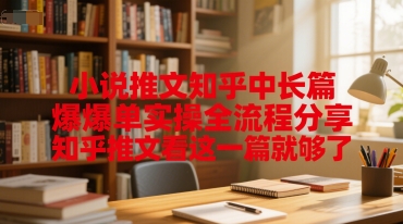 小说推文知乎中长篇爆单实操全流程分享，知乎推文看这一篇就够了网赚库-项目库-轻创网-中创网-福缘网-冒泡网-资源之家-魔方项目库网赚库