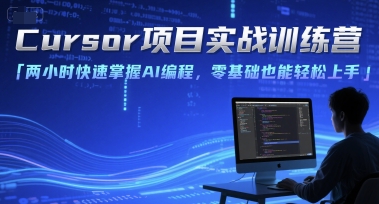 Cursor项目实战训练营，两小时快速掌握AI编程，零基础也能轻松上手网赚库-项目库-轻创网-中创网-福缘网-冒泡网-资源之家-魔方项目库网赚库